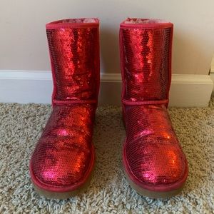 Red Sequin UGGs